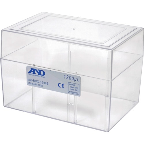 トラスコ中山 A&D 空ボックス(ロックなし) 1200μL用 AX-BOX-1200B 856-2762 (ご注文単位1個) 【直送品】