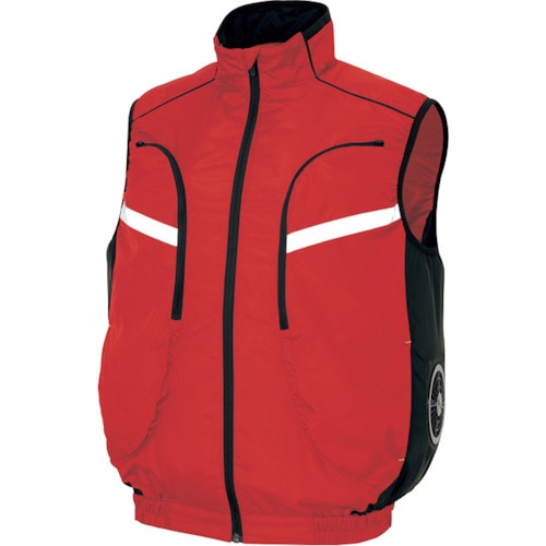 トラスコ中山 アイトス 物流作業対応型空調服ベスト(空調服TM) レッド 3L 368-4138 (ご注文単位1着) 【直送品】