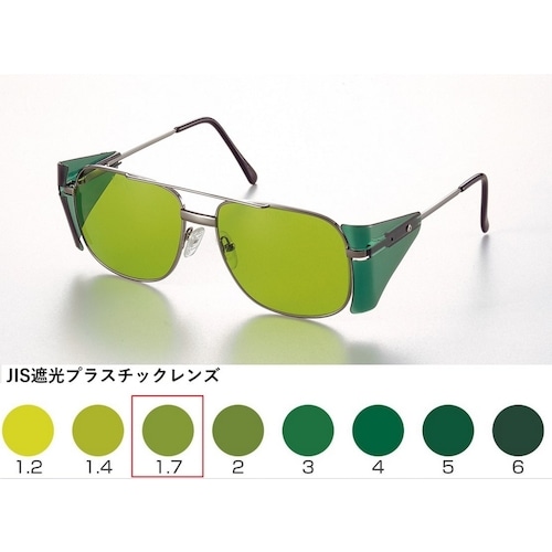 トラスコ中山 トーアボージン メタルフレーム遮光めがね BL-1 TBP1.7 618-9512 (ご注文単位1個) 【直送品】