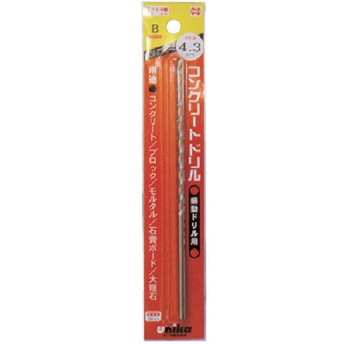 トラスコ中山 ユニカ 振動用ドリルBロング(パック) BL3.5×150mm 749-1549 (ご注文単位1個) 【直送品】