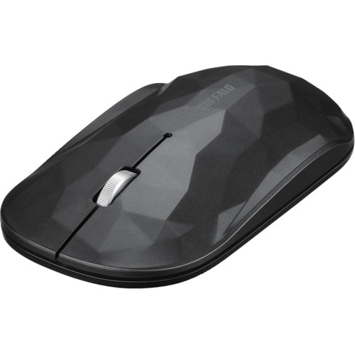 トラスコ中山 バッファロー 薄型 3ボタン Bluetooth BlueLEDマウス ジオメトリー ブラック 457-6207 (ご注文単位1個) 【直送品】