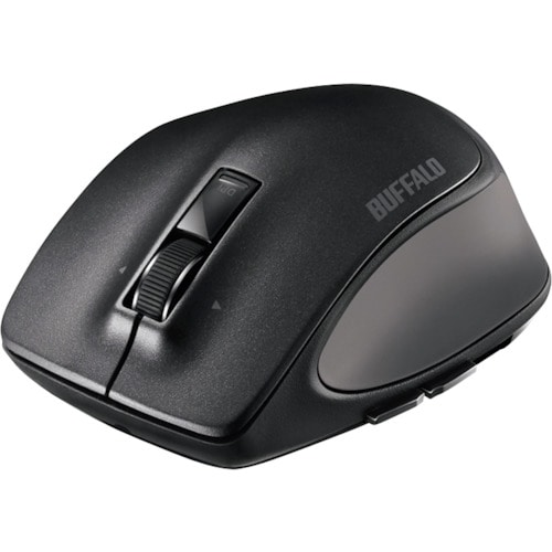 トラスコ中山 バッファロー Bluetooth BlueLED プレミアムフィットマウス Lサイズ ブラック 417-2222 (ご注文単位1個) 【直送品】