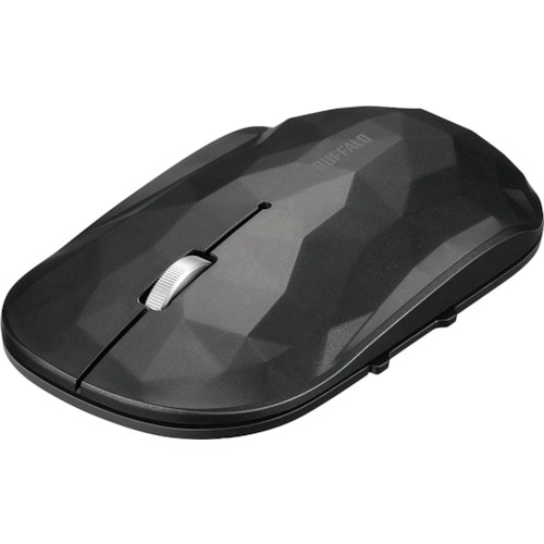 トラスコ中山 バッファロー 薄型 5ボタン Bluetooth BlueLEDマウス ジオメトリー ブラック 417-0707 (ご注文単位1個) 【直送品】