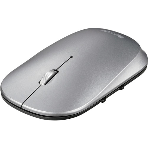 トラスコ中山 バッファロー 薄型 5ボタン Bluetooth BlueLEDマウス ノーマル シルバー 417-2257 (ご注文単位1個) 【直送品】