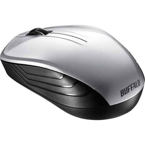 トラスコ中山 バッファロー 無線 BlueLED 3ボタン スタンダードマウス シルバー 417-2203 (ご注文単位1個) 【直送品】