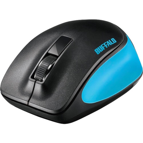 トラスコ中山 バッファロー 無線 BlueLED 3ボタン プレミアムフィットマウス ブルー 417-0694 (ご注文単位1個) 【直送品】