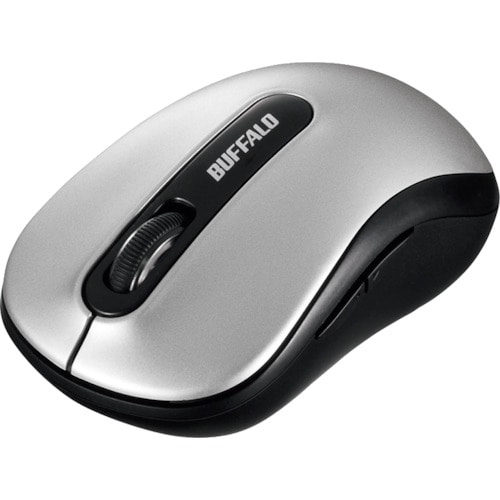 トラスコ中山 バッファロー 無線 5ボタン BlueLEDマウス シルバー 417-2259 (ご注文単位1個) 【直送品】