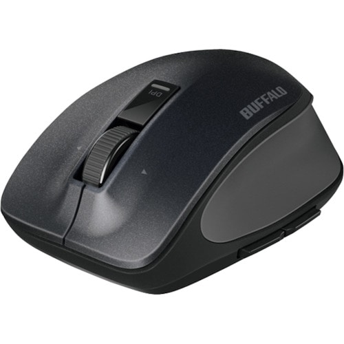 トラスコ中山 バッファロー 無線 BlueLED プレミアムフィットマウス Mサイズ ブラック 417-2290 (ご注文単位1個) 【直送品】