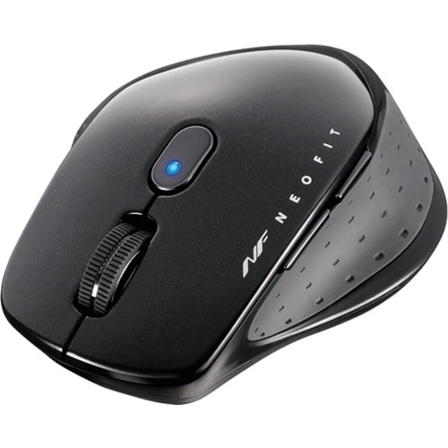 トラスコ中山 バッファロー 無線 BlueLED 5ボタン NEOFITマウス Mサイズ ブラック 417-3768 (ご注文単位1個) 【直送品】