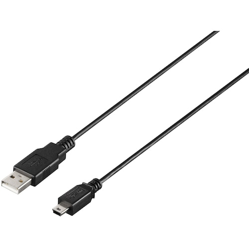 トラスコ中山 バッファロー USB2.0 A to miniB ケーブル 3.0m ブラック 453-1266 (ご注文単位1個) 【直送品】