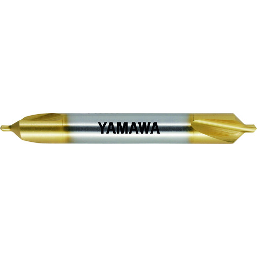 トラスコ中山 ヤマワ コーティング弱ねじれ溝A形90° センタ穴ドリル CD-Q V 6X90°X18 215-5437 (ご注文単位1本) 【直送品】