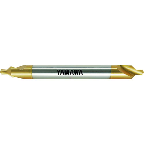 トラスコ中山 ヤマワ ロングシャンクコーティング強ねじれ溝A形90° センタ穴ドリル CE-QL V L150 1X90°X4 217-1095 (ご注文単位10本) 【直送品】