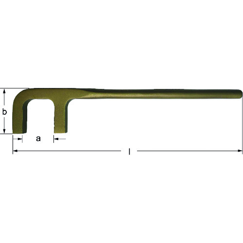 トラスコ中山 Ampcoスイス 防爆バルブハンドル 防爆バルブウィールレンチ フック角型 開口60mm 102-6438 (ご注文単位1個) 【直送品】