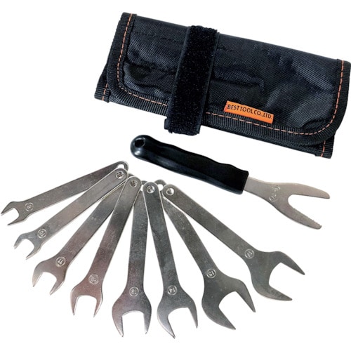 トラスコ中山 ベストツール BEST 9pcs.薄口スパナセット FLAT9 407-3239 (ご注文単位1個) 【直送品】