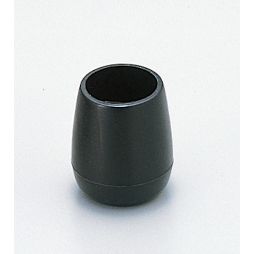 トラスコ中山 光 イス脚キャップ(パイプ用)黒丸 18mm 820-1061 (ご注文単位1パック) 【直送品】