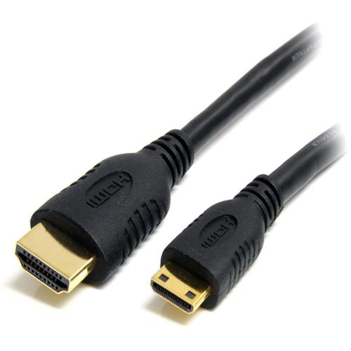 トラスコ中山 スターテック ディスプレイ変換ケーブル/Mini HDMI - HDMI 1.4/50cm/4K30Hz/ブラック/ビデオコンバーター 574-5352 (ご注文単位1袋) 【直送品】