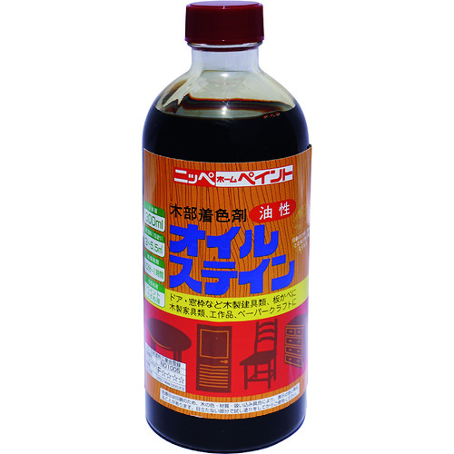トラスコ中山 ニッぺ 油性オイルステイン 300ml マホガニ HPB0QH-300 859-8567 (ご注文単位1缶) 【直送品】