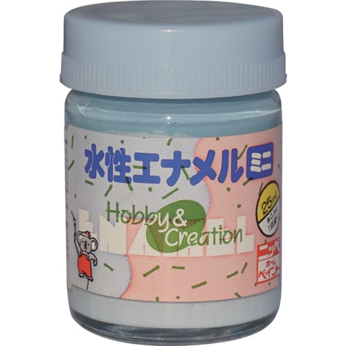 トラスコ中山 ニッぺ 水性エナメルミニ 25ml クリスタルブルー HSB019-25 859-8688 (ご注文単位1個) 【直送品】