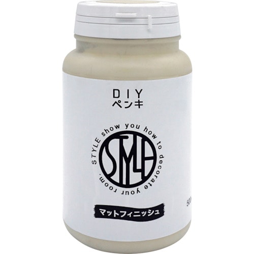 トラスコ中山 ニッぺ 水性つや消し塗料DIYペンキ 500ML コットン HUM311-500 123-3283 (ご注文単位1個) 【直送品】