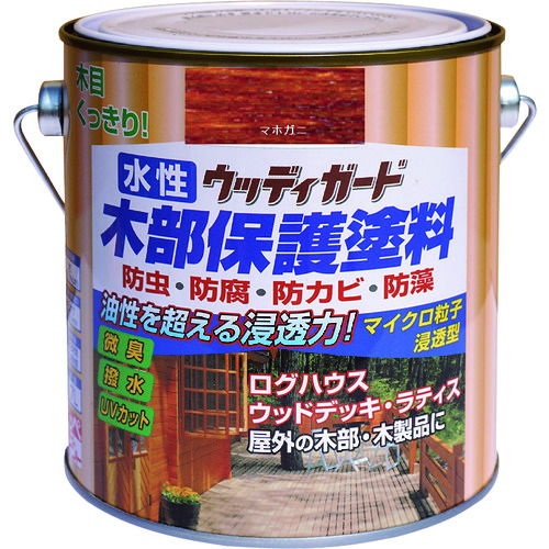 トラスコ中山 ニッぺ 水性ウッディガード 0.7L マホガニ HW204-0.7 859-9073 (ご注文単位1缶) 【直送品】