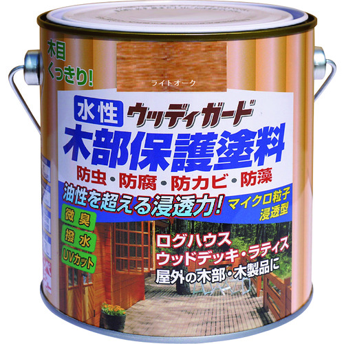 トラスコ中山 ニッぺ 水性ウッディガード 0.7L ライトオーク HW205-0.7 859-9078 (ご注文単位1缶) 【直送品】