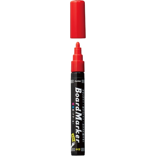 トラスコ中山 レイメイ 蛍光ボードマーカー・中字レッド 520-4312 (ご注文単位1本) 【直送品】