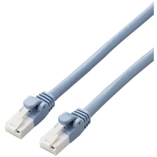 トラスコ中山 エレコム LANケーブル 仕様固定 CAT6A 爪折れ防止 3m ブルー 441-2414  (ご注文単位1本) 【直送品】