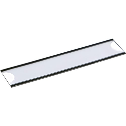 トラスコ中山 TRUSCO マグネット式見出しプレート 25X110 黒 10枚入 557-9385 (ご注文単位1パック) 【直送品】