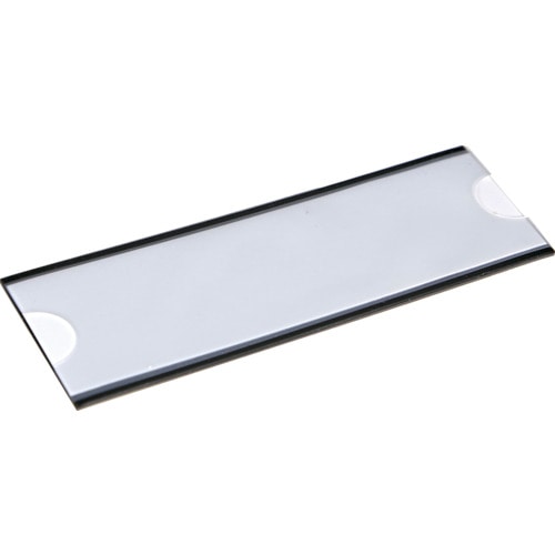 トラスコ中山 TRUSCO マグネット式見出しプレート 40X110 黒 10枚入 573-3779 (ご注文単位1パック) 【直送品】
