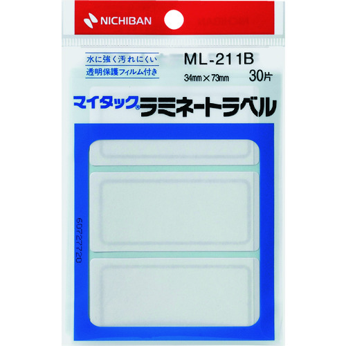 トラスコ中山 ニチバン マイタックラミネートラベルML211B 136-1902 (ご注文単位1個) 【直送品】