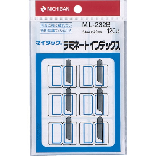 トラスコ中山 ニチバン ラミネートインデックス青枠中 ML-232B 121-8493 (ご注文単位1個) 【直送品】