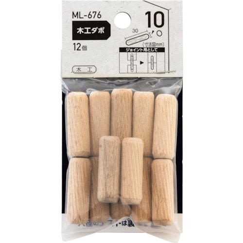 トラスコ中山 WAKI 木工ダボ 10×30mm 363-0649 (ご注文単位1袋) 【直送品】