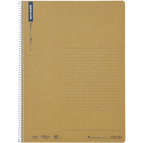 トラスコ中山 マルマン A4 スパイラルノート 横罫40枚 405-9321 (ご注文単位1冊) 【直送品】