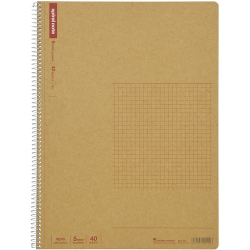 トラスコ中山 マルマン A4 スパイラルノート 方眼罫40枚 406-0883 (ご注文単位1冊) 【直送品】
