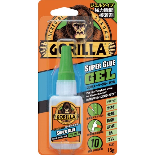 トラスコ中山 KURE ゴリラ スーパーグルー ジェル 15g 632-9824 (ご注文単位1本) 【直送品】
