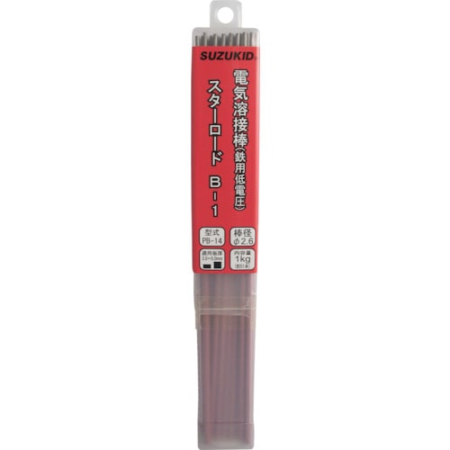 トラスコ中山 SUZUKID 溶接棒 スターロードB-1 低電圧軟鋼用 2.5φ×1kg 161-5256 (ご注文単位1箱) 【直送品】