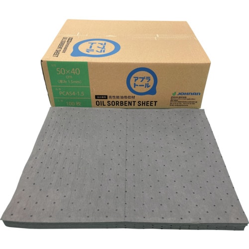 トラスコ中山 JOHNAN 油吸収材 アブラトール シート 50×40×0.15cm 100枚入(油水兼用) 585-5234 (ご注文単位1箱) 【直送品】