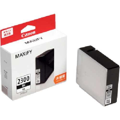 トラスコ中山 キヤノン インクタンク PGI-2300XLBK ブラック 537-5023 (ご注文単位1個) 【直送品】