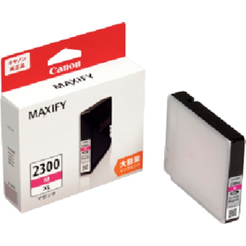 トラスコ中山 キヤノン インクタンク PGI-2300XLM マゼンタ 537-5047 (ご注文単位1個) 【直送品】