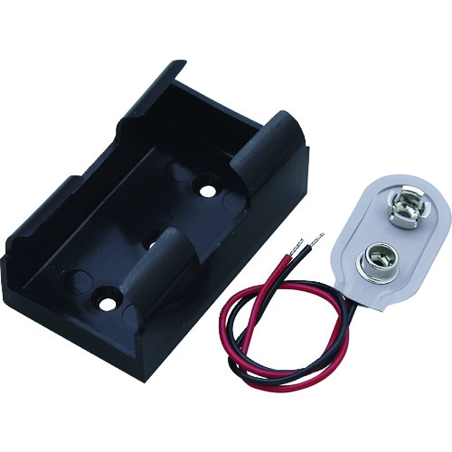 トラスコ中山 ELPA 電池BOX 006P(9V)型用 102-2077 (ご注文単位1個) 【直送品】