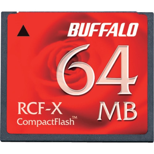 トラスコ中山 バッファロー コンパクトフラッシュ ハイコストパフォーマンスモデル 64MB 417-0713 (ご注文単位1個) 【直送品】