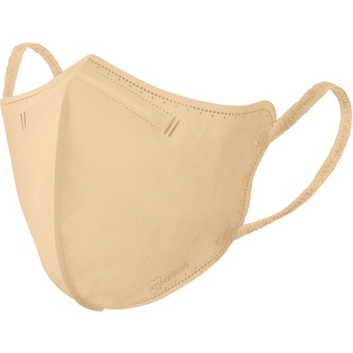 トラスコ中山 IRIS 296471 DAILY FIT MASK 立体 ふつうサイズ 30枚入 シルクベージュ 469-7479 (ご注文単位1箱) 【直送品】