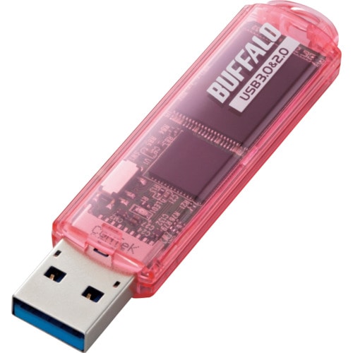 トラスコ中山 バッファロー USB3.0対応 USBメモリー スタンダードモデル 16GB ピンク 417-2241 (ご注文単位1個) 【直送品】