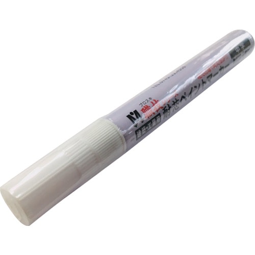 トラスコ中山 祥碩堂 耐芯ペイントマーカー 中字 白 607-3169 (ご注文単位1本) 【直送品】