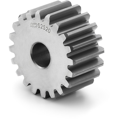 トラスコ中山 KG S45C平歯車 S2S 20A-2212F 形状A1 モジュール2 歯数20 歯幅22mm 穴径Φ12mm 149-6007 (ご注文単位1個) 【直送品】