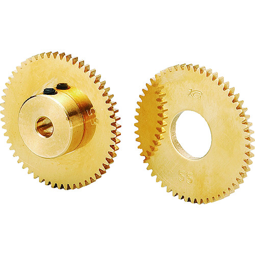 トラスコ中山 KG 黄銅平歯車 S75B 75A-0315 形状A1 モジュール0.75 歯数75 149-7280 (ご注文単位1個) 【直送品】