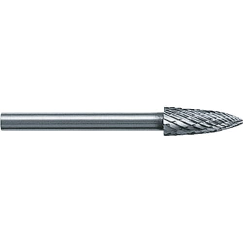 トラスコ中山 スーパー スーパー超硬バー オール超硬タイプ ポイント型(シングルカット)刃径:5.0mm 刃長:12.7mm 軸径:3.0mm 321-7108 (ご注文単位1本) 【直送品】