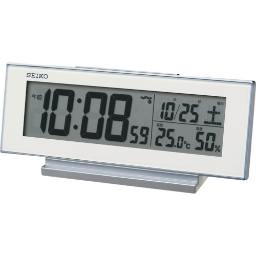 トラスコ中山 SEIKO 自動点灯デジタル電波時計 576-1657 (ご注文単位1個) 【直送品】