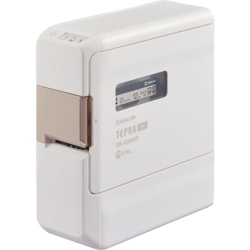 トラスコ中山 キングジム ラベルプリンター「テプラ」PRO SR-R2500P シロ 528-0042 (ご注文単位1台) 【直送品】