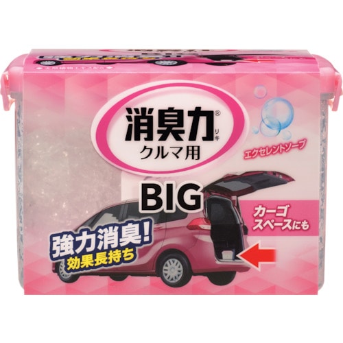 トラスコ中山 エステー クルマの消臭力 BIG900G エクセレントソープ 267-6836 (ご注文単位1個) 【直送品】